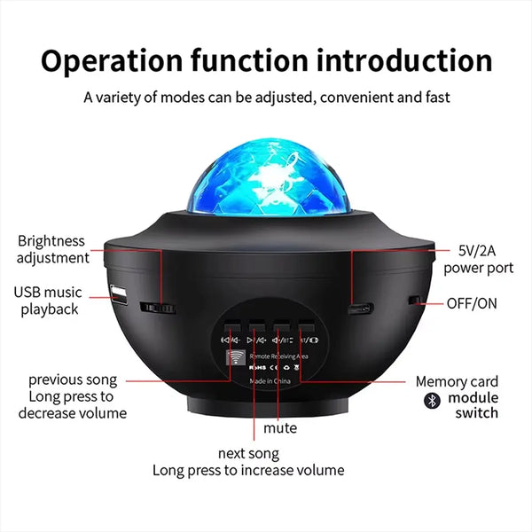 Galaxy Ocean Light Projector

