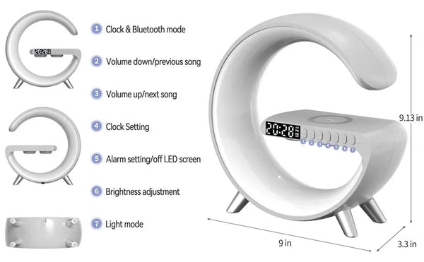 Digital Led Wireless Charging Speaker